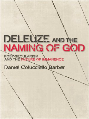 cover image of Deleuze and the Naming of God